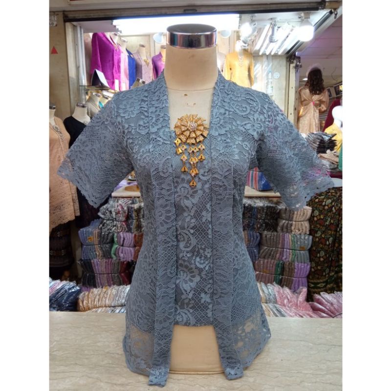 Jual Kebaya Kutu Baru Modern Atasan Kebaya Brokat Lengan Pendek Kebaya Wisuda Kebaya