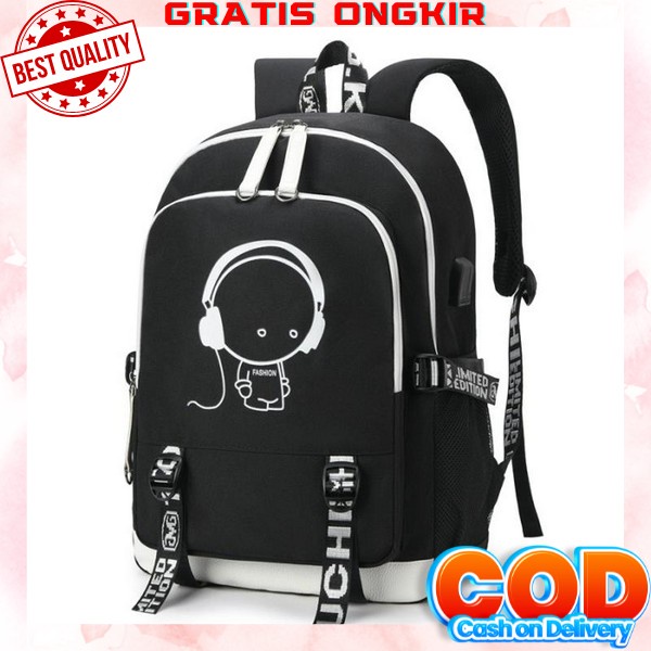 Jual Tas Ransel Gendong Export Backpack Fashion Korea Pria Cowok Wan ...