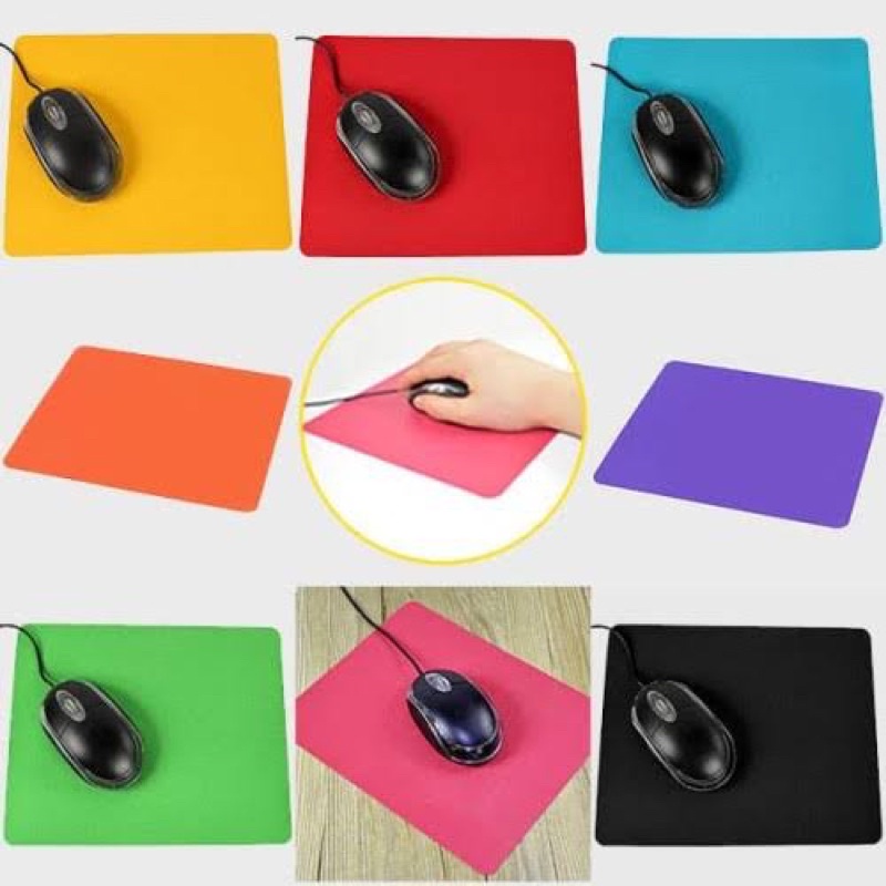 Jual Mousepad Polos 18X22 Alas Mouse pad Kantor / Gaming Game Anti slip ...