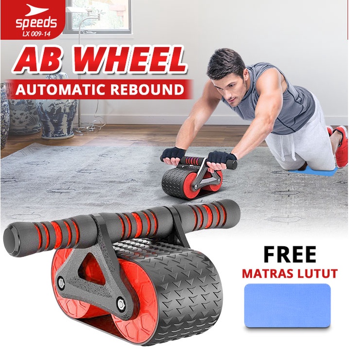 Jual SPEEDS Ab Wheel Abs Roller Automatic Rebound Alat Olahraga Fitness ...