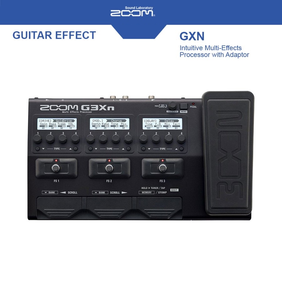 Jual ZOOM G3Xn Multi Effects Zoom G3Xn Intuitive Multi-Effects ...