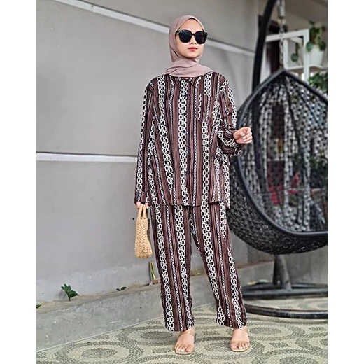 Setelan Wanita | Setelan Piyama | One Set Rayon Viscose | Daster Rayon Viscose | One Set Wanita