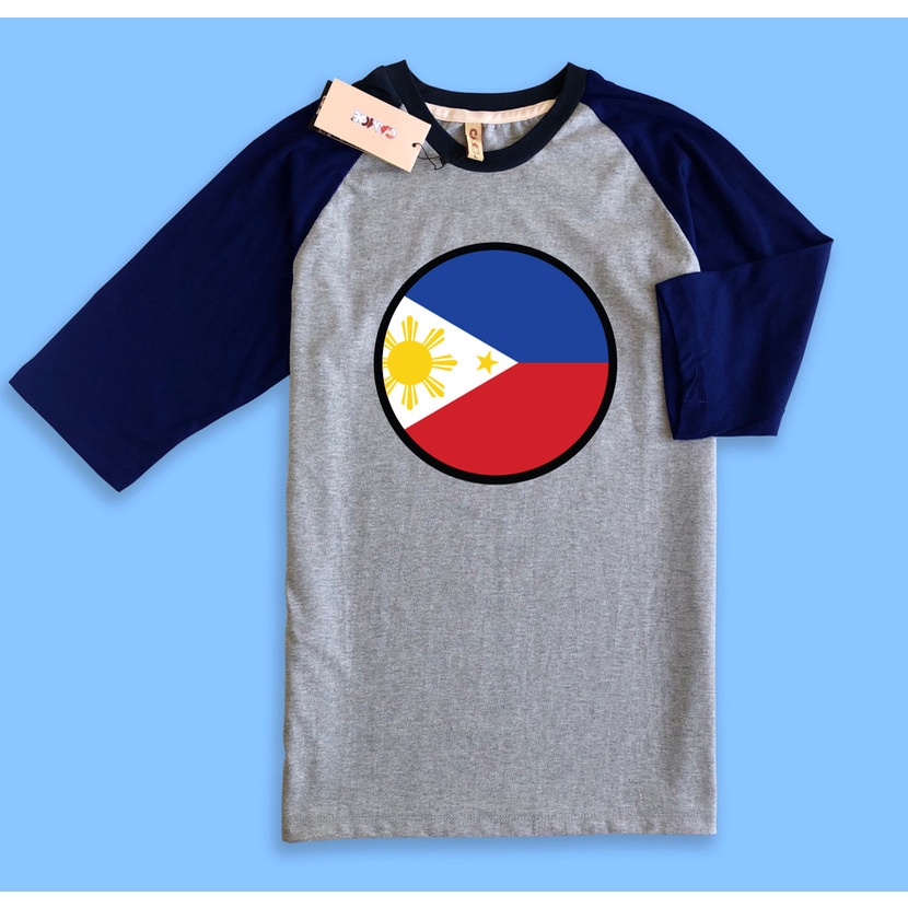 Jual Baju Kaos Raglan CAMOE Philippines Flag Bendera Filipina | Shopee ...