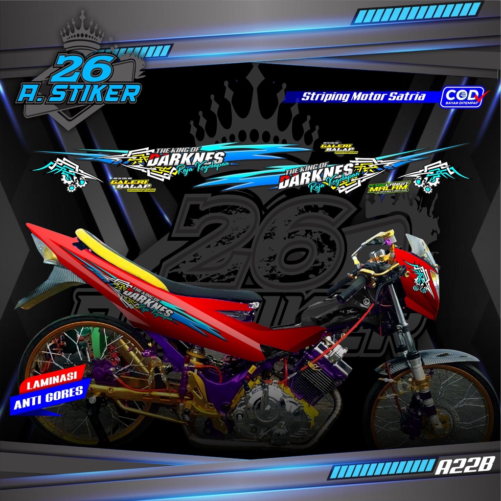 Jual Striping Satria Stiker Variasi Suzuki Satria fu f 150 2007 2008 ...
