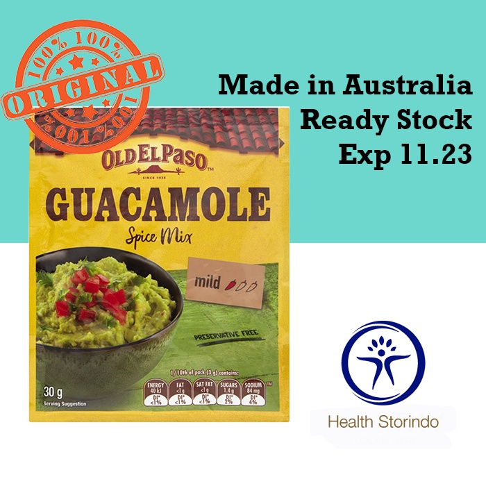 Jual Old El Paso Mexican Guacamole Spice Mix 30g Shopee Indonesia
