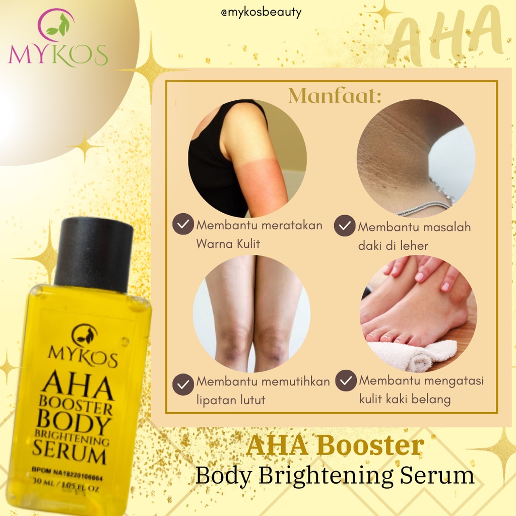 Jual Mykos AHA Booster Body Brightening Serum | Shopee Indonesia