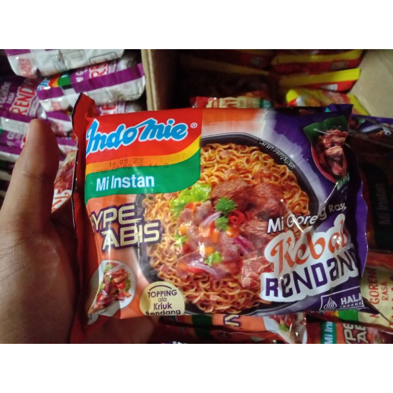 Jual Indomie Hype Abis Mie Goreng Rasa Kebab Rendang 5 Pcs | Shopee ...