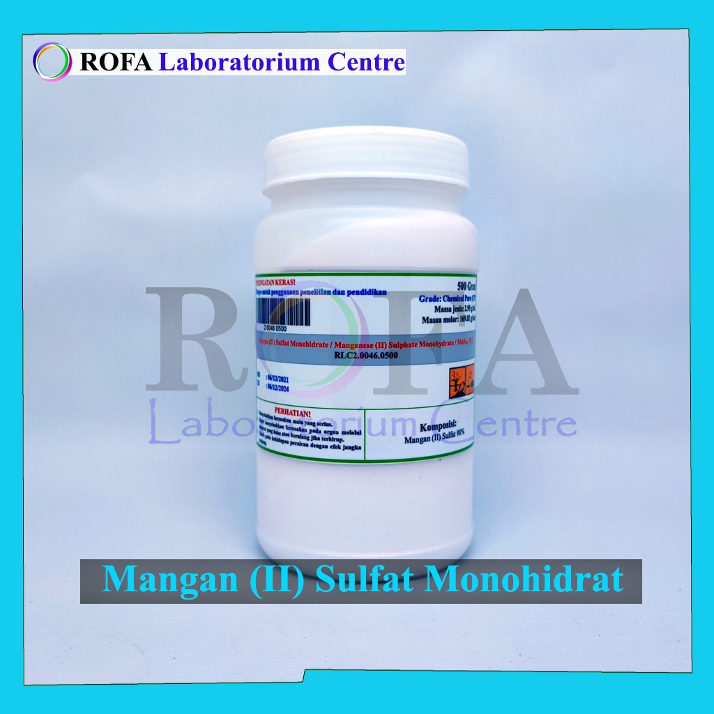 Jual Mangan (II) Sulfat / Manganese (II) Sulphate / MnSO4 CP 500 Gram
