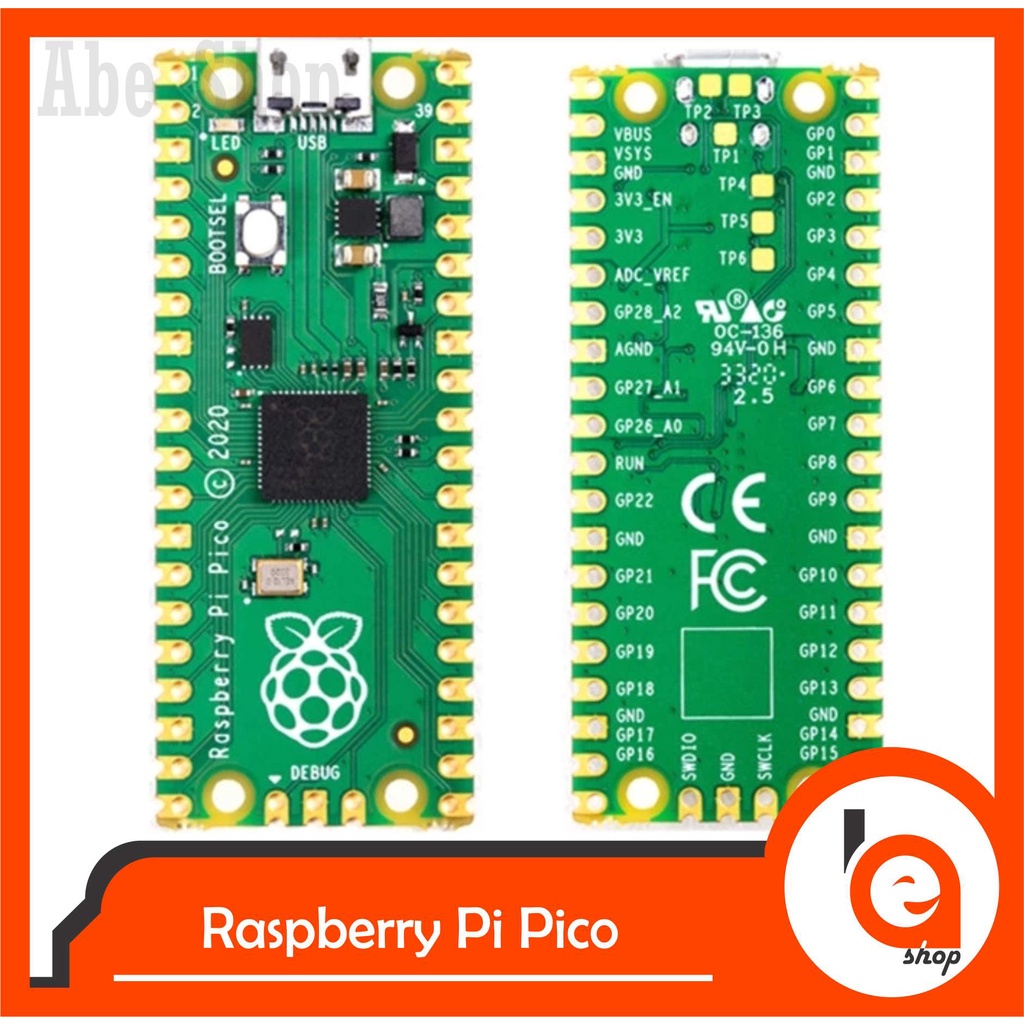 Jual Microcontroller Board Raspberry Pi Pico RP2040 ARM Microcontroller ...