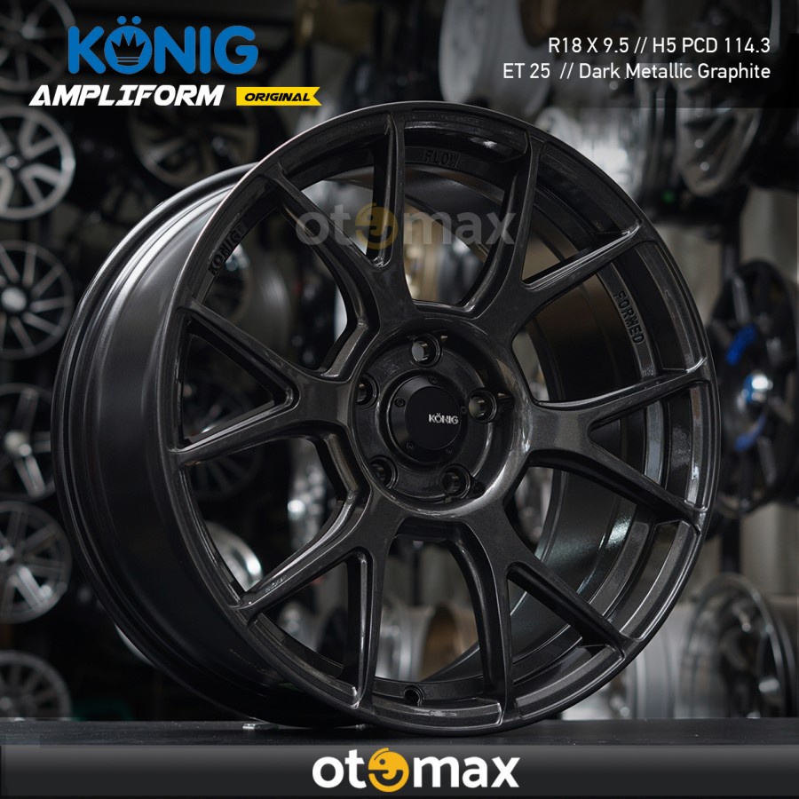 Jual Velg Mobil Konig Ampliform Original Ring 18 ET25 Dark Metalic ...