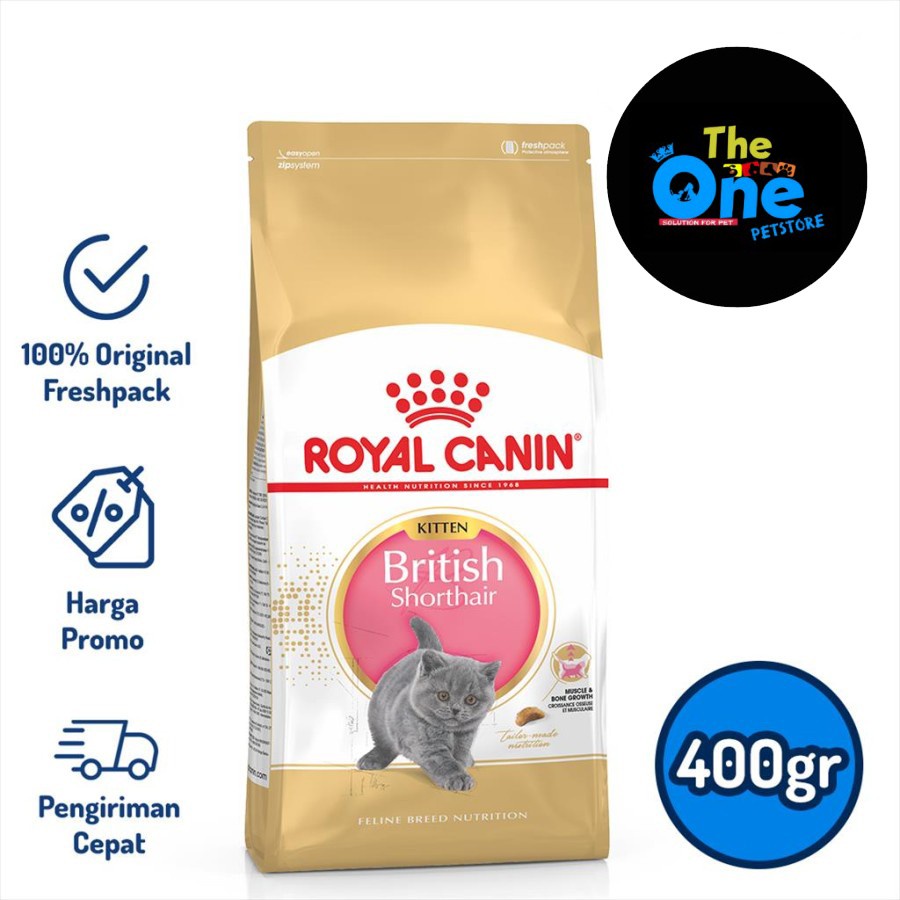 Jual Royal Canin British Shorthair Kitten (400gr) Dry Makanan Anak