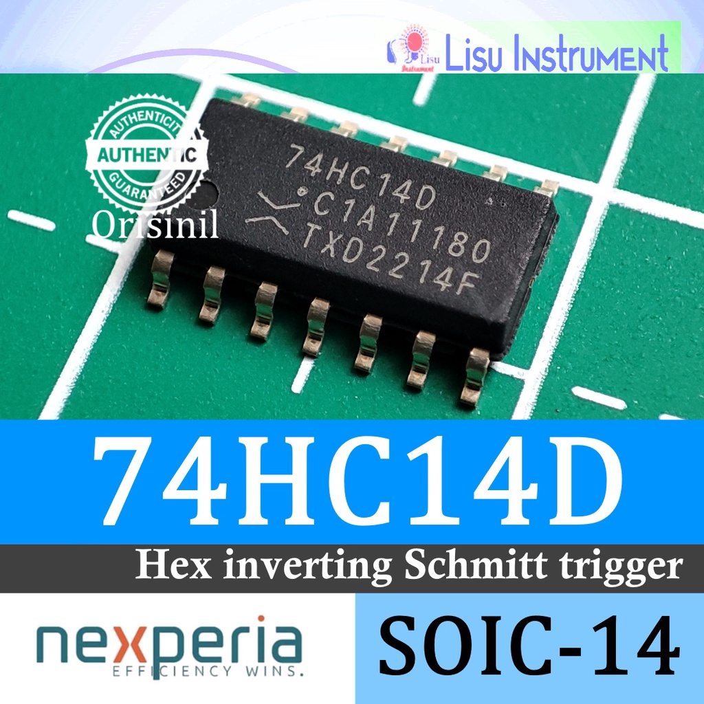 Jual Original 74HC14D Hex Inverting Schmitt Trigger SOIC-14 Nexperia ...