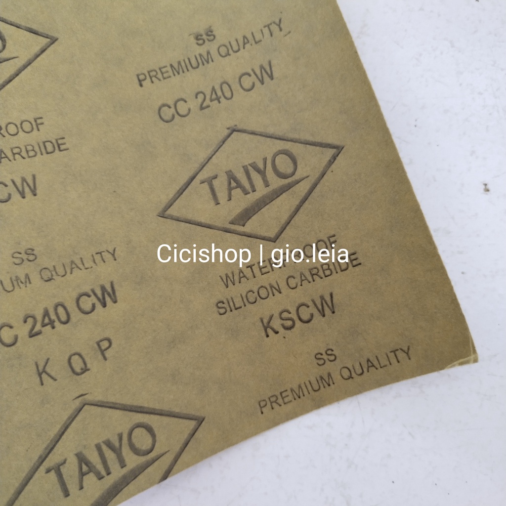 Jual Amplas Taiyo nomor 240 | kertas gosok no 240 | amplas besi ...