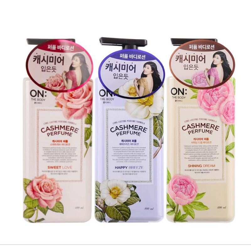 Jual LG ON THE BODY CASHMERE PERFUME BODY LOTION 100% Asli Korea wangi