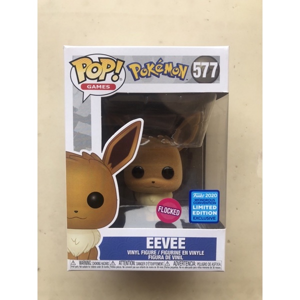 Jual Funko POP! Games Pokemon - Eevee 577 (Flocked) (2020 WonderCon ...