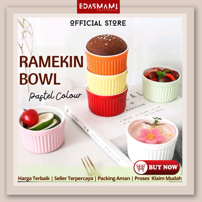 Jual Edasmami Ramekin Bowl Baking Oven Cup Cake Mangkok Keramik Shopee Indonesia 0257