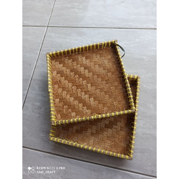 Jual Tambir Tampah Tempat Hantaran Bambu Kotak Cm Shopee Indonesia