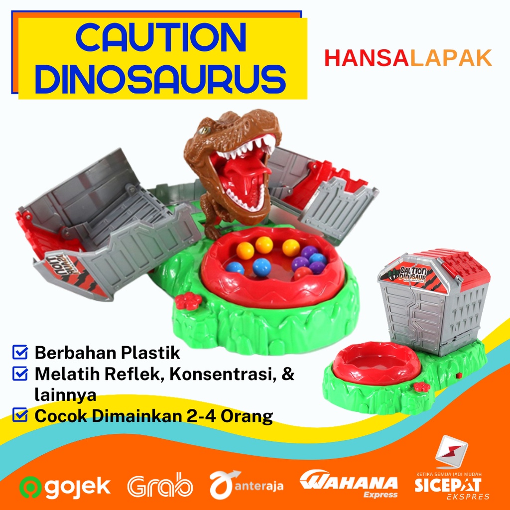 Jual Mainan Caution Dinosaur - Mainan Surprise House Board Ketangkasan ...