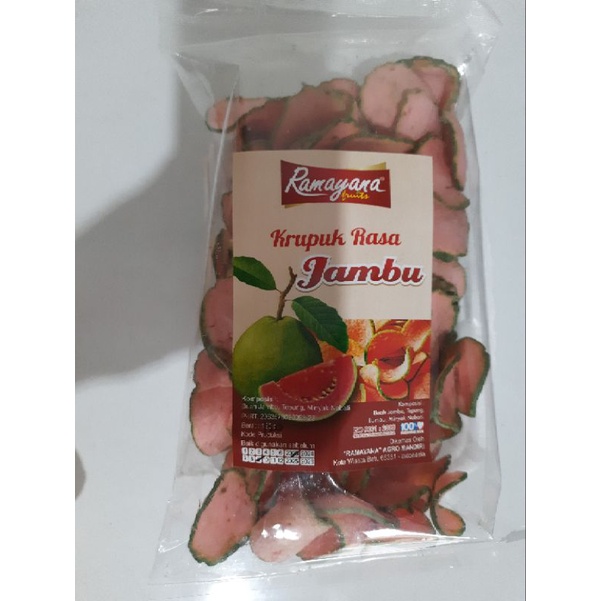 Jual KRUPUK RASA JAMBU MERAH (120gr) OLEH OLEH KHAS MALANG | Shopee ...