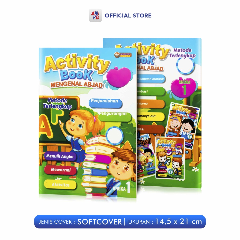 Jual Buku Belajar Anak / Activity Book Mengenal ABJAD 1 - 8 Bonus ...