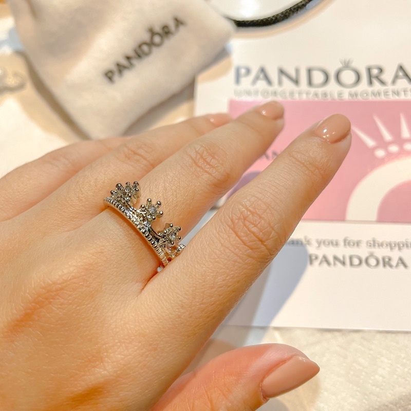 WYA254 Pandora RING Cincin Korea Permata Batu Berkilau