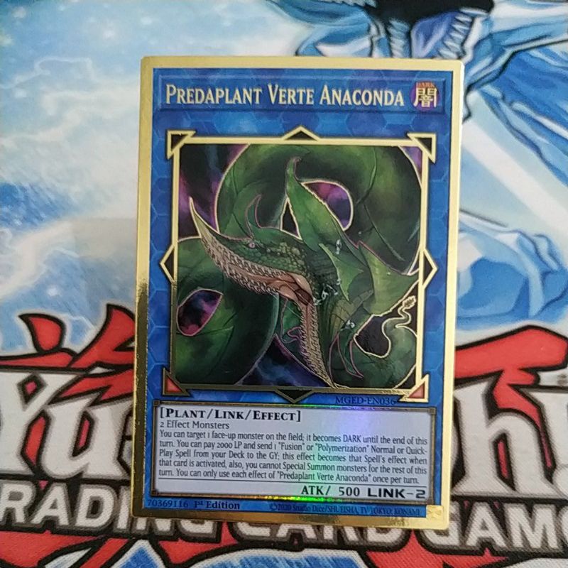 Jual yugioh predaplant verte anaconda MGED gold rare original | Shopee  Indonesia