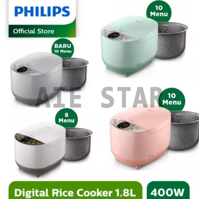 Jual PHILIPS Rice Cooker HD4515 Digital 1.8L Penanak Nasi HD 4515 ...