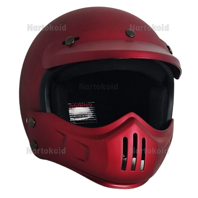 Jual Helm Retro Modular Tigers Cakil Dewasa | Shopee Indonesia
