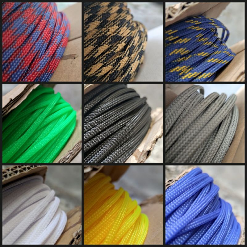 Jual [Per 1 Meter] Braided Cable Sleeve Sleeving Cable Bungkus
