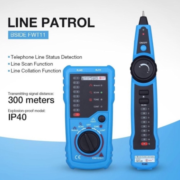 Jual Promo FWT11 Network Wire Tracker LAN Cable Tester RJ45 RJ11 CAT5 ...