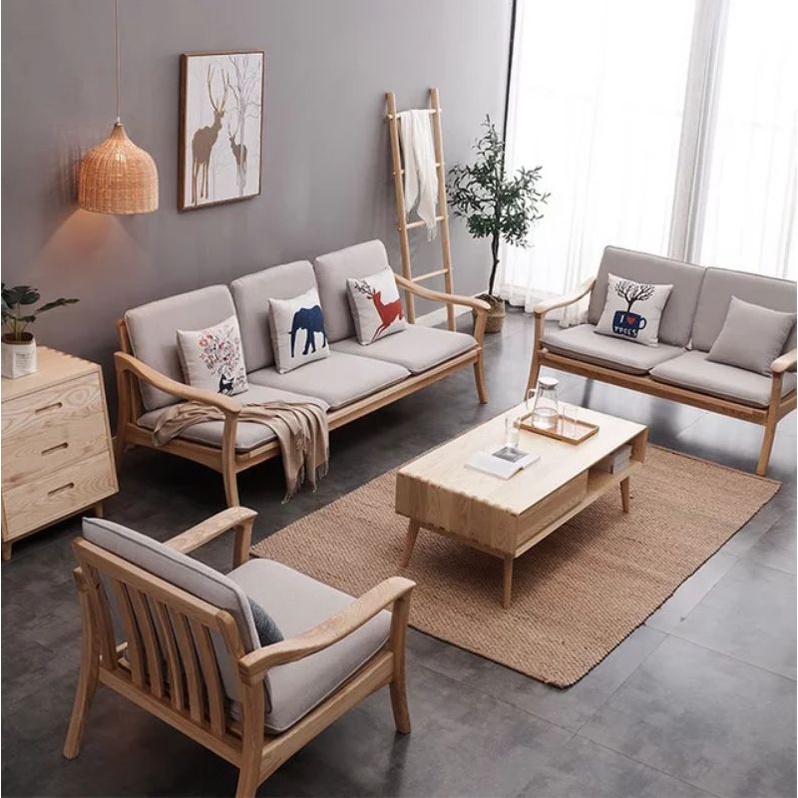 Jual set sofa kayu sofa ruang tamu dengan desain mewah | Shopee Indonesia