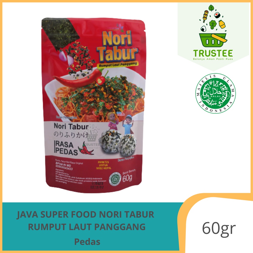 Jual Java Super Food Nori Tabur Rumput Laut Panggang Gr Halal