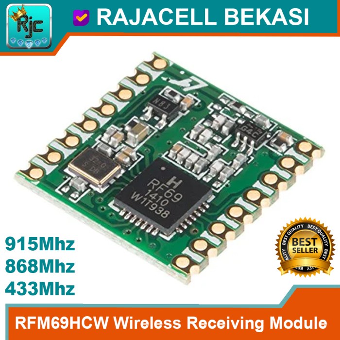 Jual RFM69HCW Wireless Transceiver Module RF RFM69 ISM 915Mhz 868Mhz ...