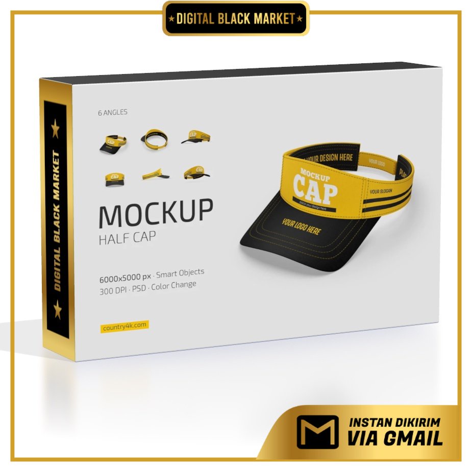 Jual Half Cap Mockup Set | Shopee Indonesia