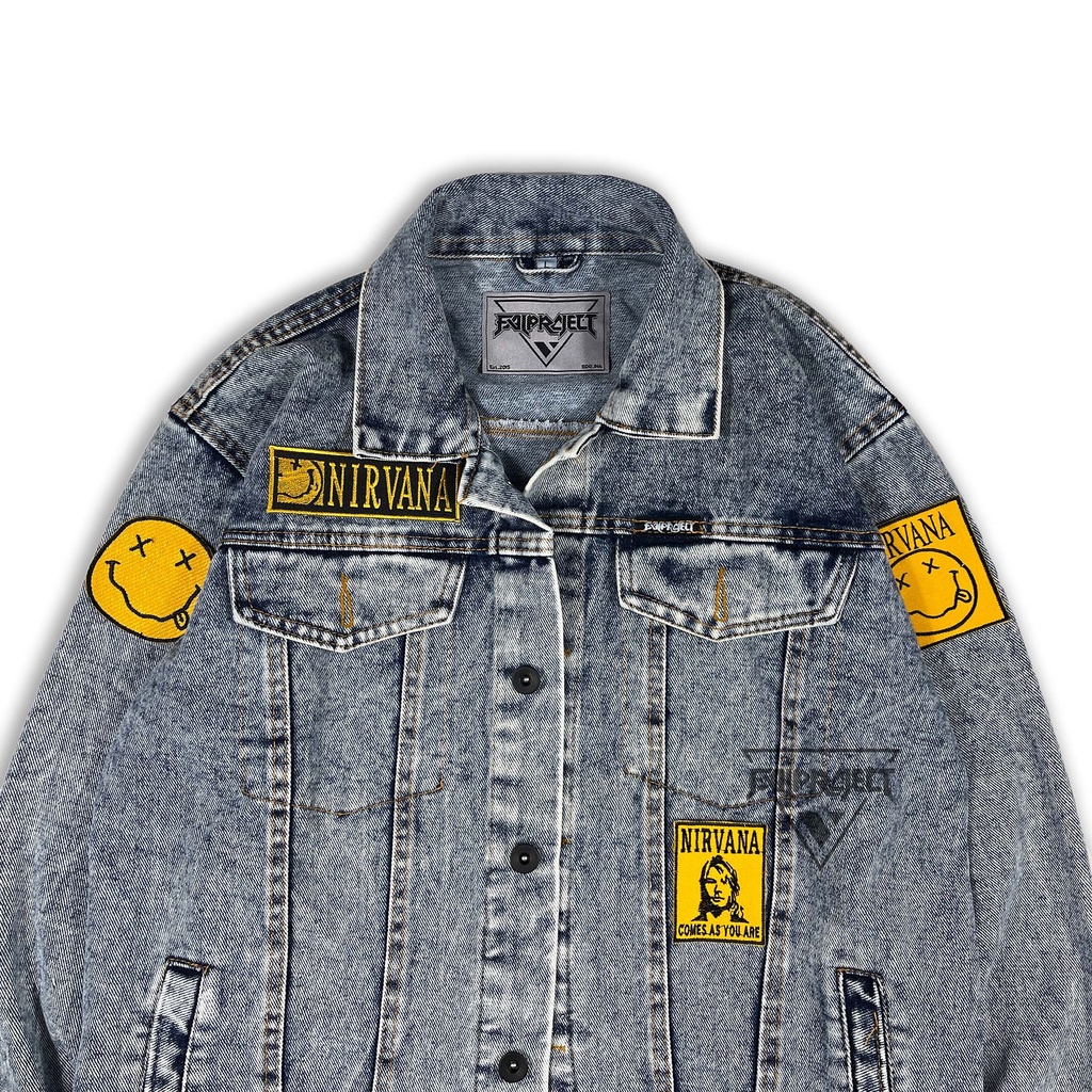 Jaket store denim patch