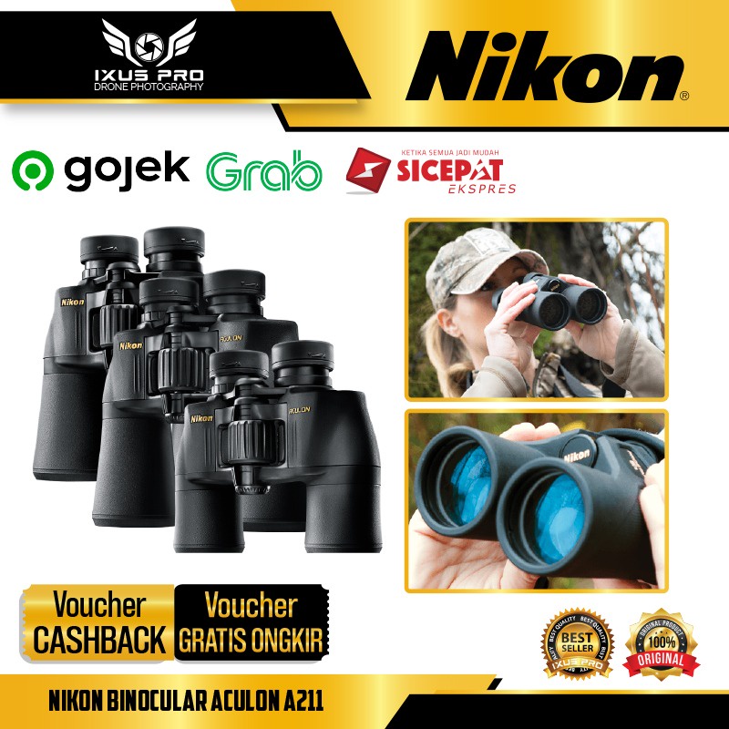 Jual Nikon Binocular Aculon A211 10x42 / 10x50 / 16x50 - Teropong Nikon ...
