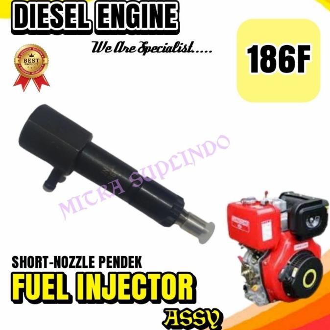 Jual 186F Fuel Injector Assy (Short) Lengkap Nozzle Diesel Engine ...