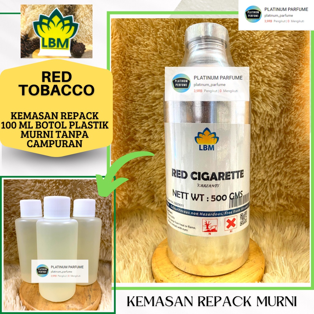 Jual Bibit Parfum LBM - RED CIGARETE ( 250 ML Segel Alumunium Pabrik