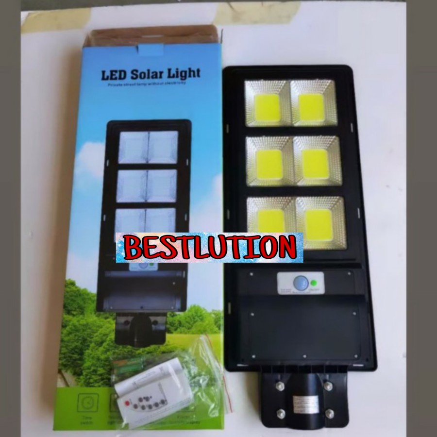 Jual lampu jalan solar cell 150watt pju 150 w cob tenaga surya 150w ...