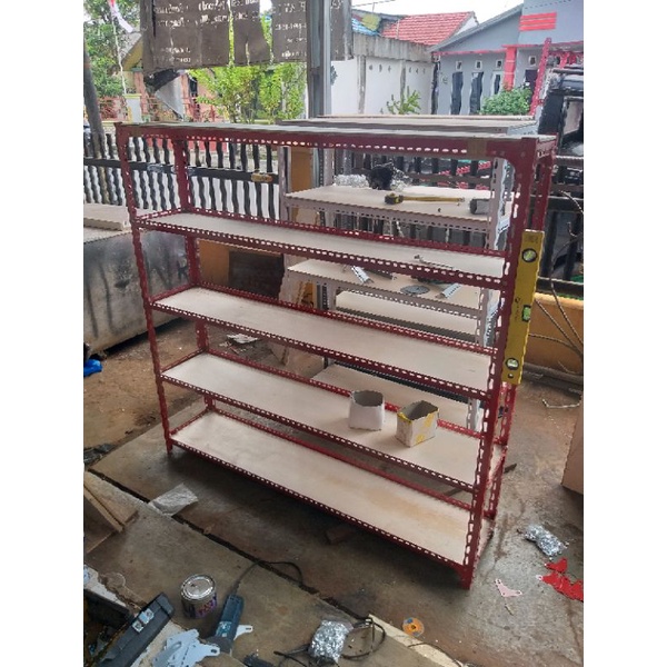Jual Rak Besi T150xP150xL30 5 Rak susun | Shopee Indonesia