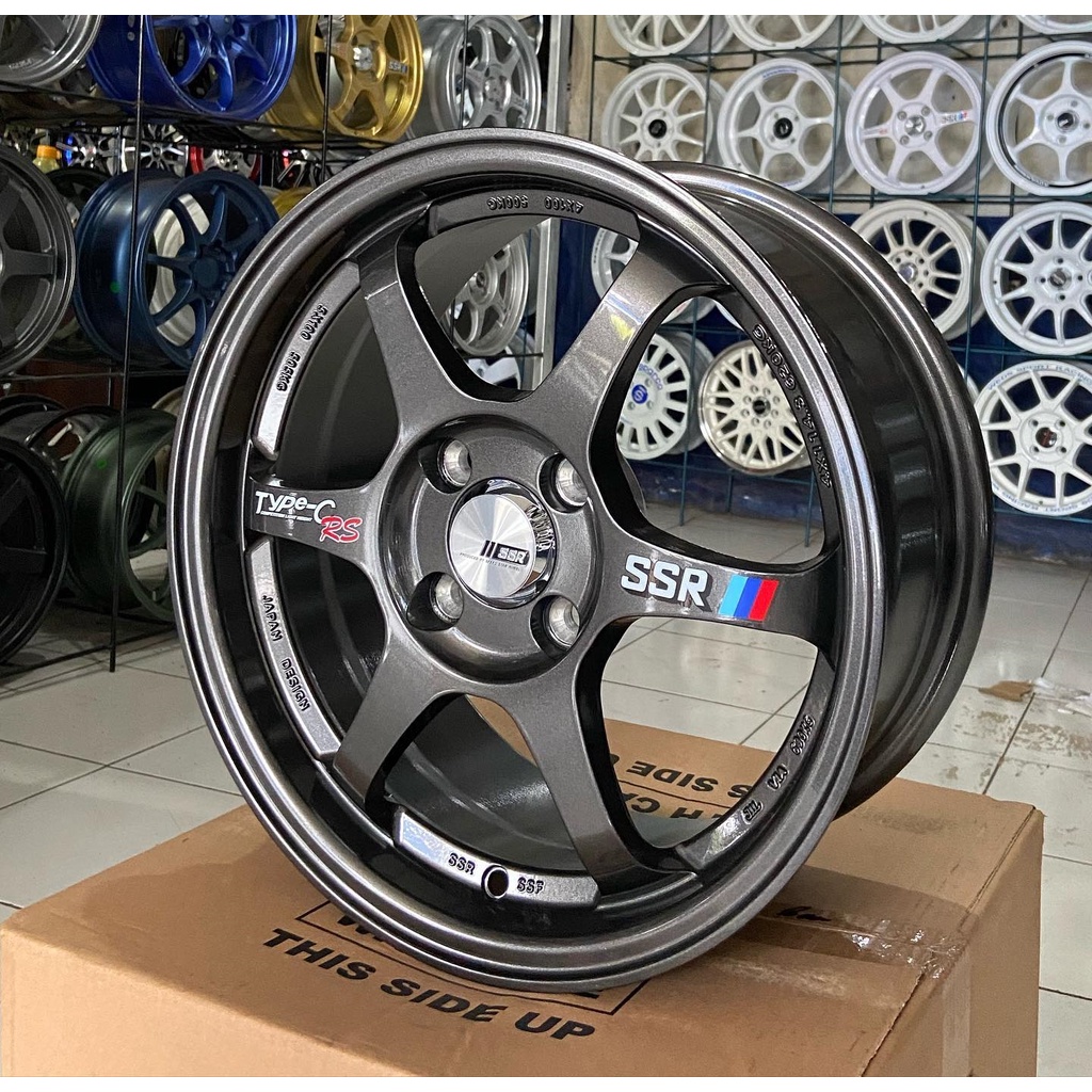 Jual paket velg mobil racing SSR TYPE C R15x6,5 pd 4x100 dengan ban 195 ...