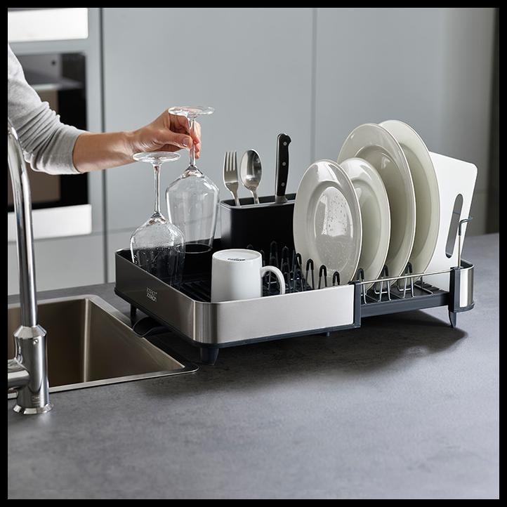 Jual Joseph Joseph Extend Steel Dish Rack Grey Shopee Indonesia