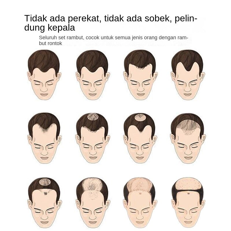 Jual Wig Pria Rambut Pendek Rambut Asli Versi Korea Tampan Muda dan ...