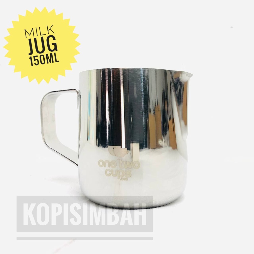 Jual Milk Jug Latte Art Coffee 150ml Stainless Steel Polos Gelas