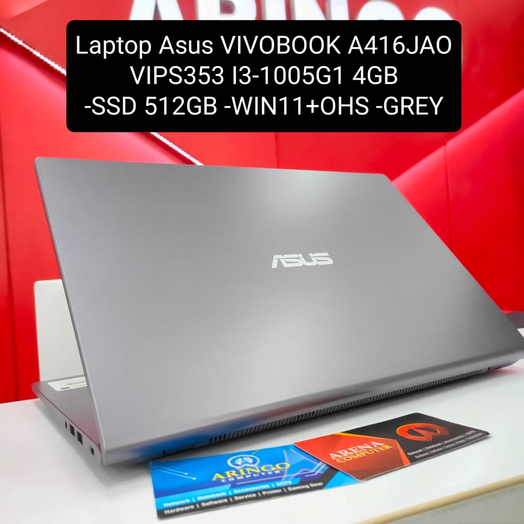 Jual Laptop Asus VIVOBOOK A416JAO VIPS353 I3 1005G1 4GB SSD 512GB