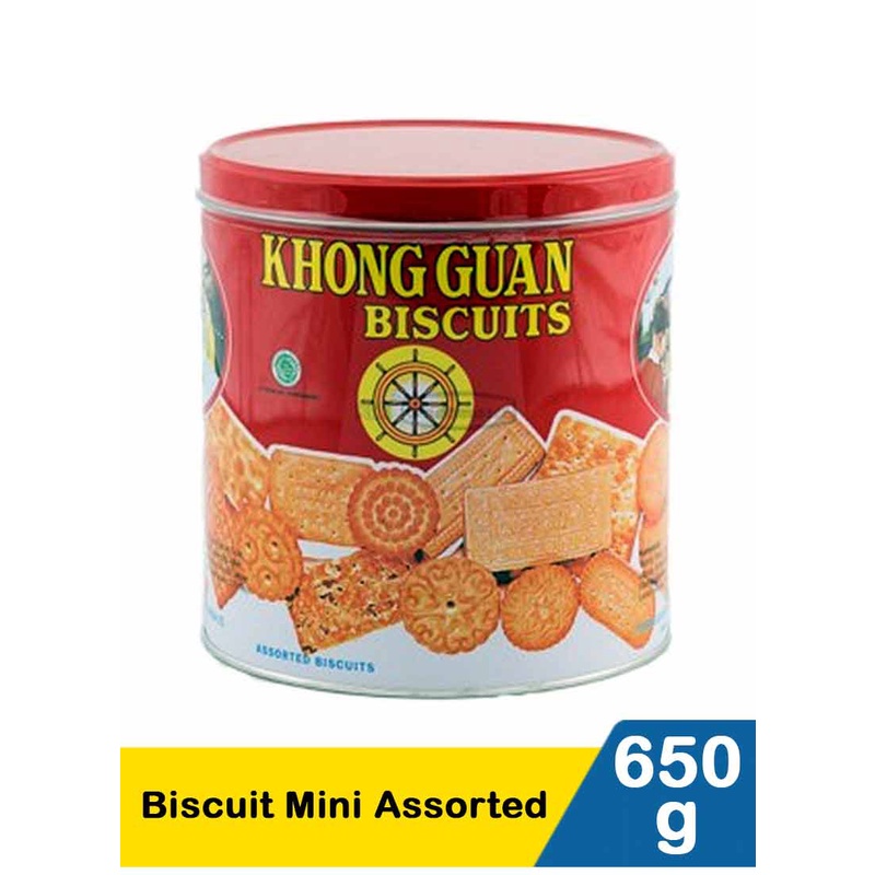 Jual Khong Guan Assorted Biscuits Family 650gr KALENG