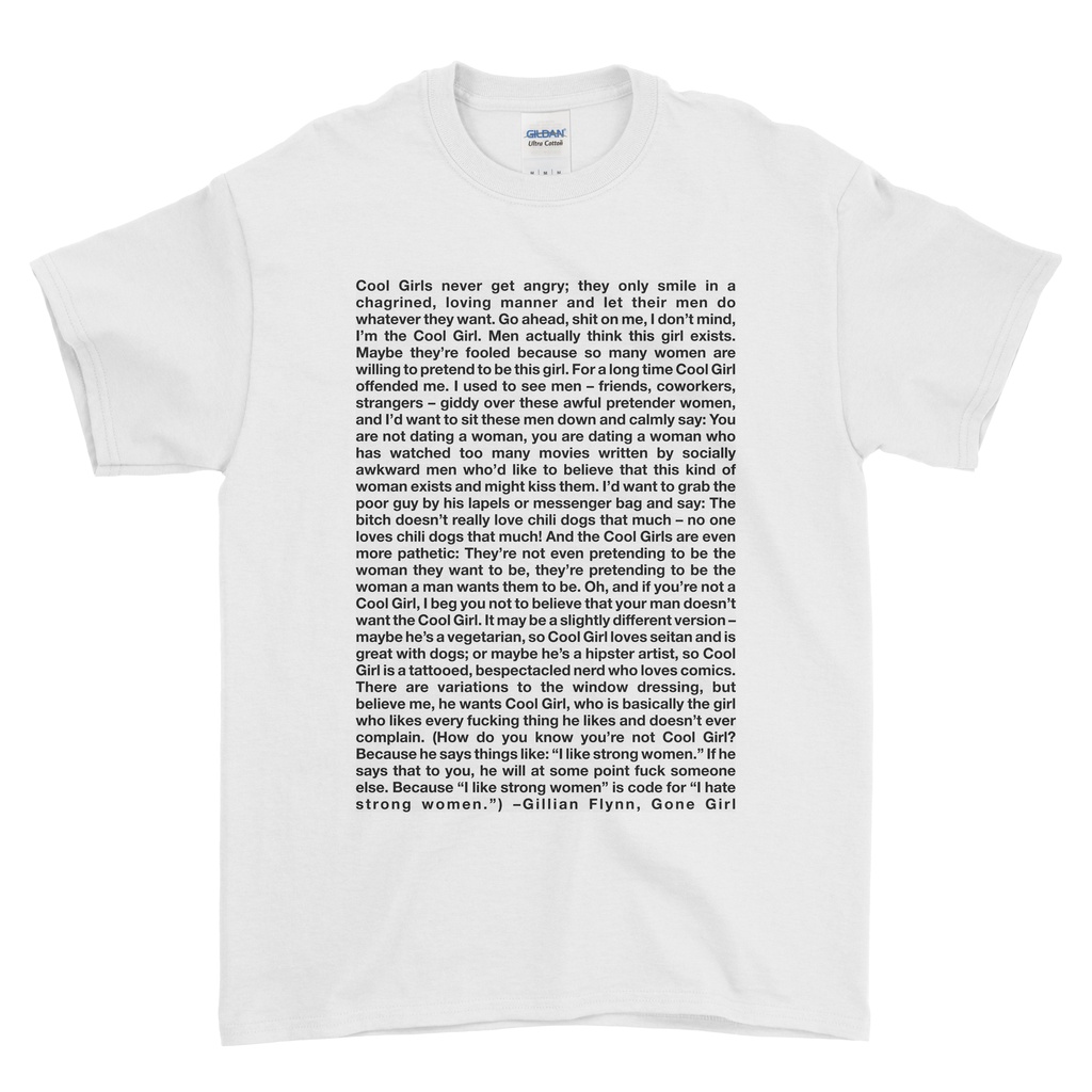 Jual Kaos FIlm GONE GIRL "Cool Girl" Monologue Movie Tshirt Shopee