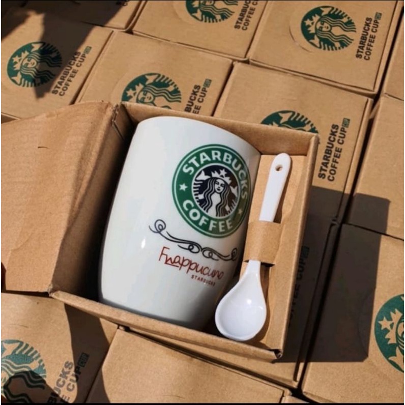 Jual Gelas Cangkir Mug Keramik Starbucks Gelas Set Strabucks Termurah Coffee Cup Cangkir 4828