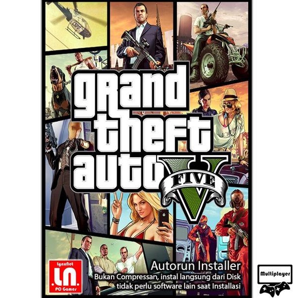 Jual Grand Theft Auto V Gta 5 Pc Dvd Game Adv Shoot Shopee Indonesia