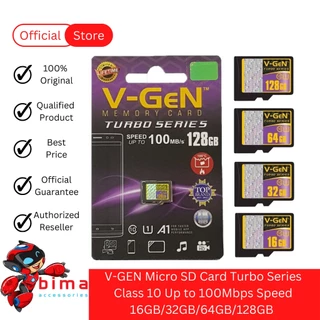 Memory Card VGEN Micro SD V-GEN Original 8gb 16gb 32gb 64gb 128gb Class10 Turbo Maestro Cl6 MicroSD
